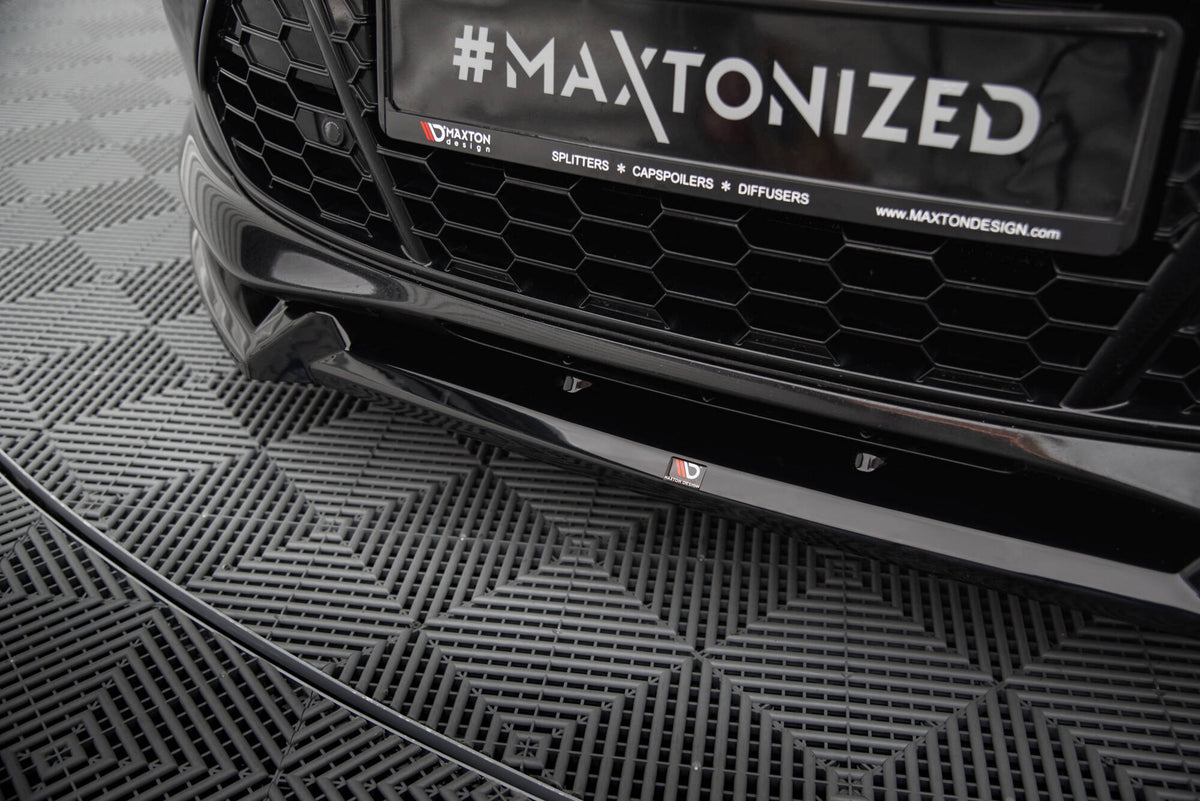 Street+ Spoilerlippe Front Ansatz V.2 passend für Ford Mondeo ST-Line Kombi Mk4 Facelift schwarz Hochglanz – Ansicht 4