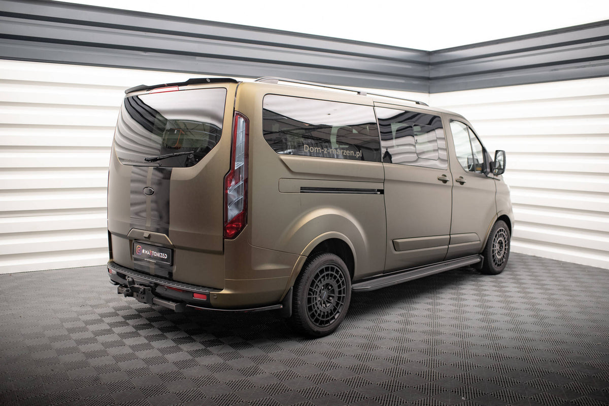 Heck Ansatz Flaps Diffusor passend für Ford Tourneo Custom Mk1 Facelift schwarz Hochglanz – Ansicht 4