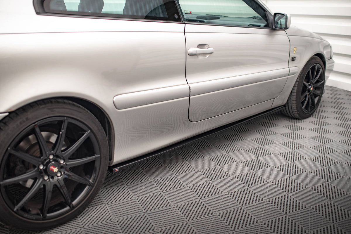 Street+ Seitenschweller Leisten passend für Volvo C70 Mk1 schwarz Hochglanz – Ansicht 1