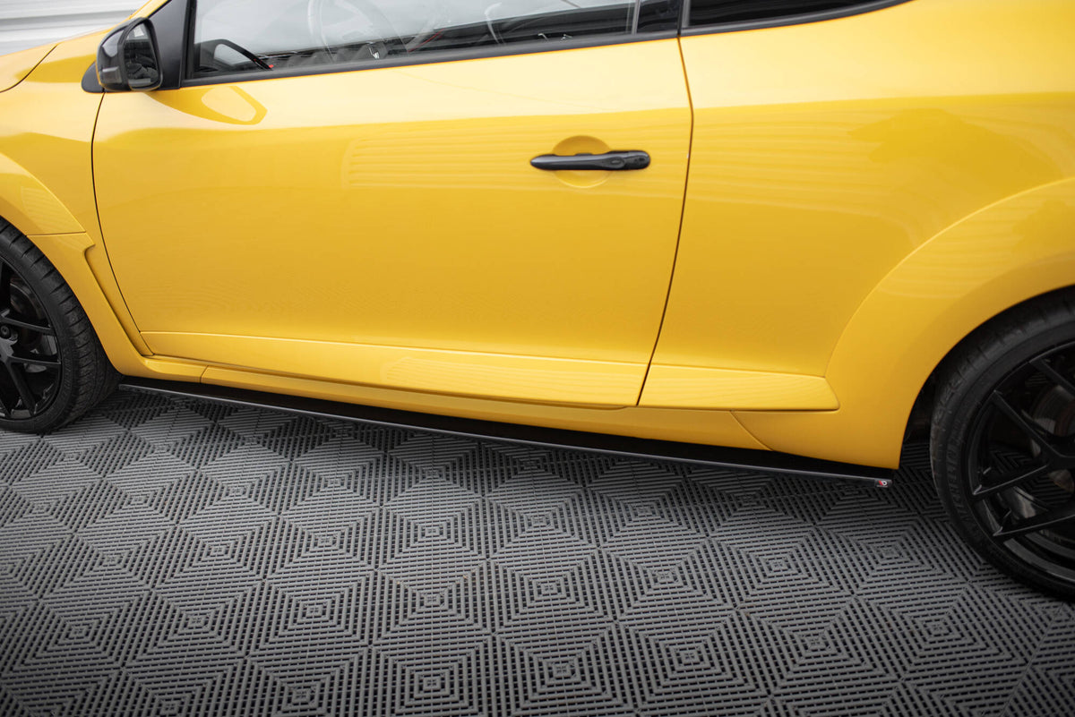 Street+ Seitenschweller Leisten passend für Renault Megane RS Mk3 schwarz Hochglanz – Ansicht 4