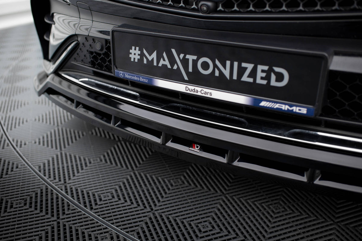 Street+ Spoilerlippe Front Ansatz passend für Mercedes-Benz GLC  SUV / Coupe AMG-Line X254 / C254 schwarz Hochglanz – Ansicht 3