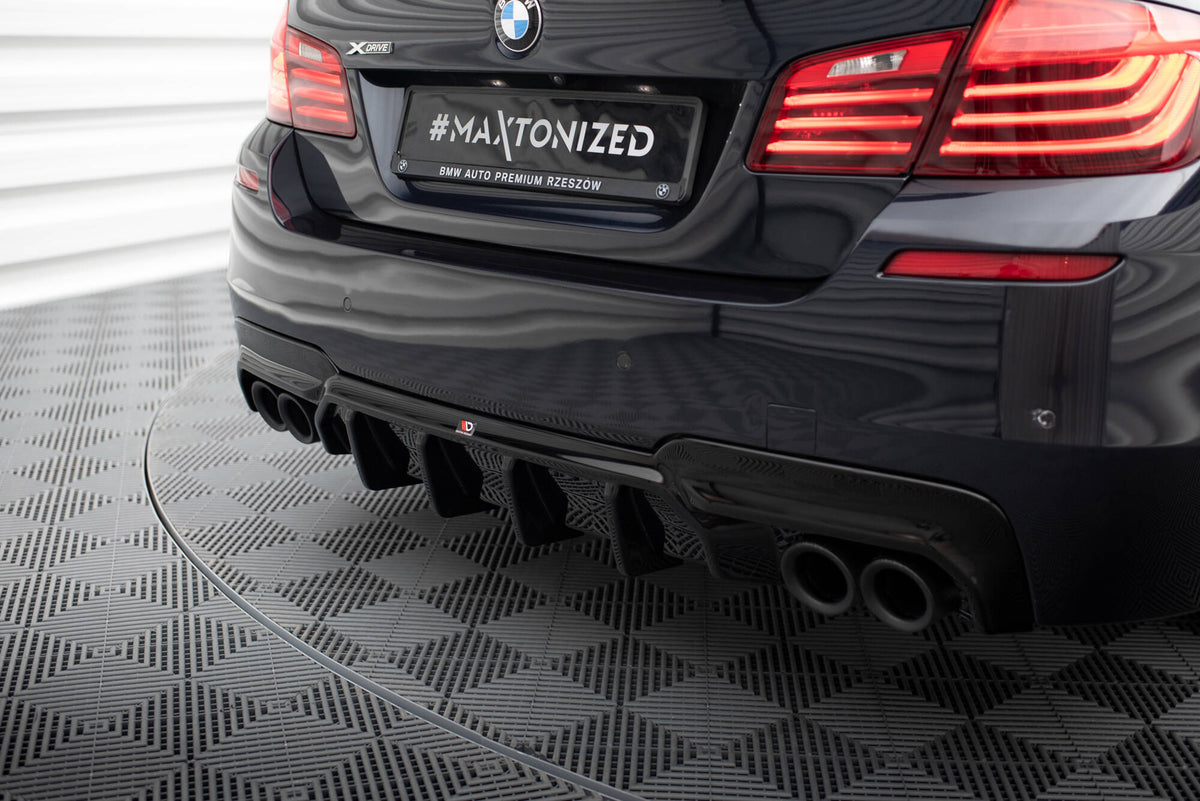 Diffusor Heck Ansatz V.2 passend für BMW 5er M-Paket F10 / F11 (Doppelauspuff li. re.) – Ansicht 4