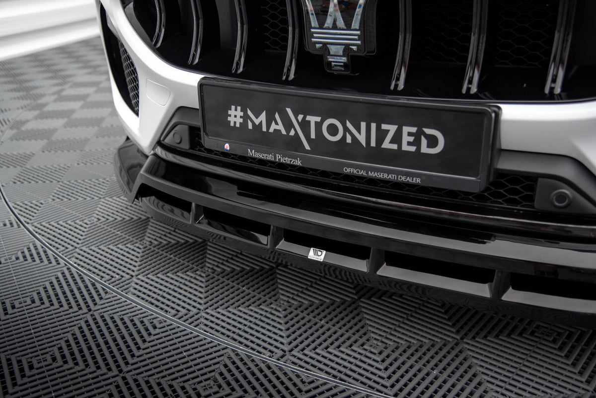 Street+ Spoilerlippe Front Ansatz passend für Maserati Grecale GT / Modena Mk1 schwarz Hochglanz – Ansicht 3