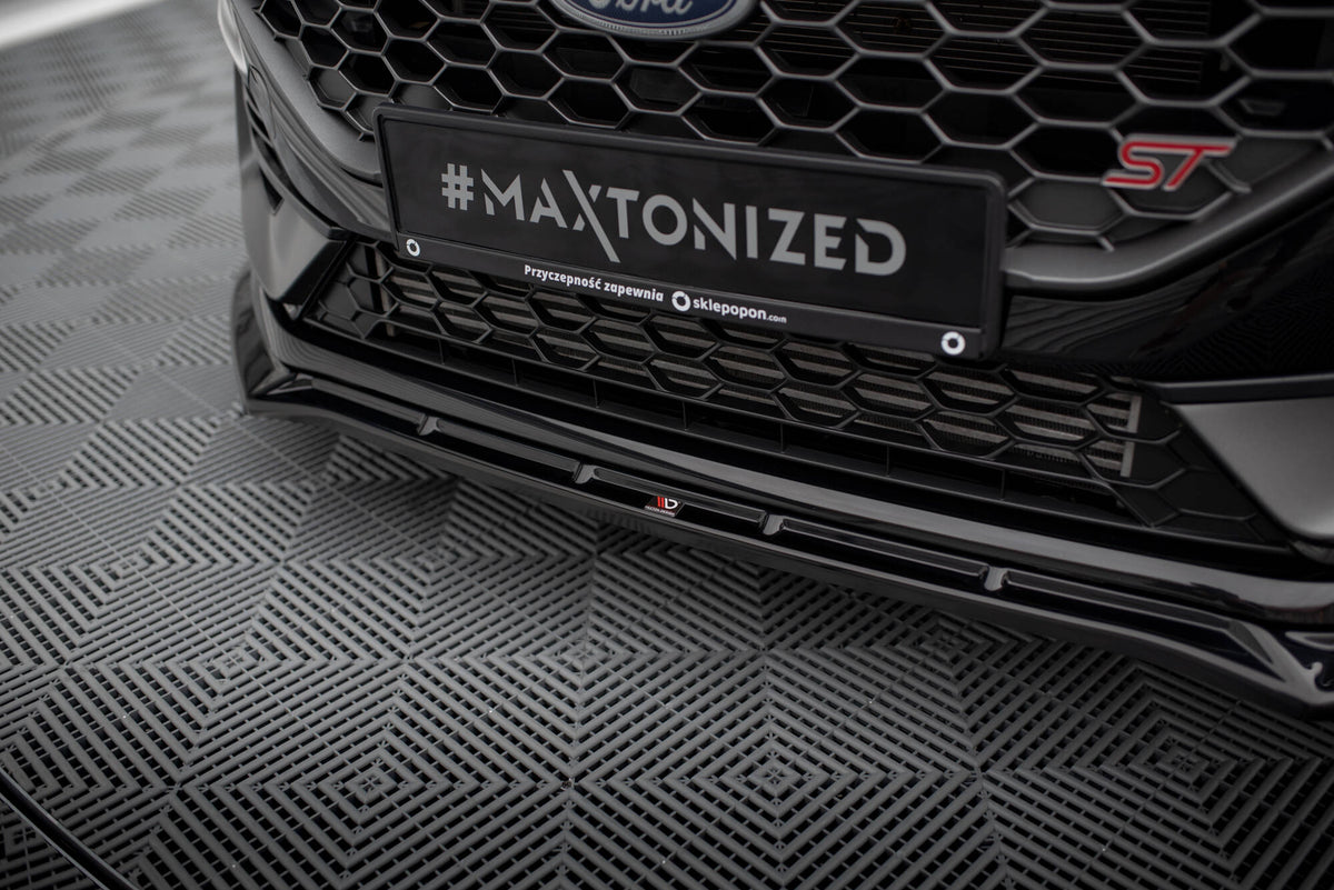 Street+ Spoilerlippe Front Ansatz V.4 + Flaps passend für Ford Fiesta ST / ST-line Mk8 Facelift – Ansicht 3
