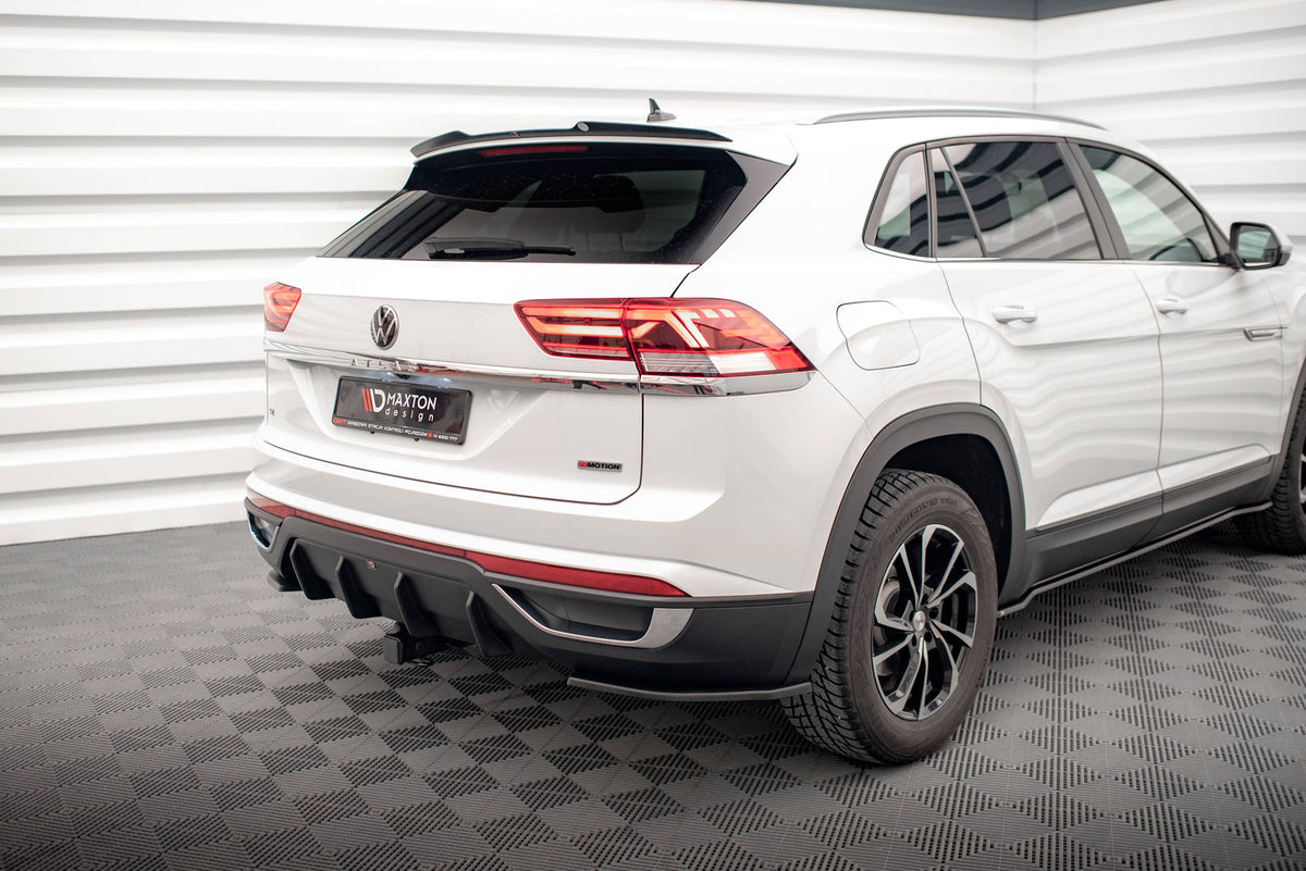 Diffusor Heck Ansatz passend für VW Atlas Cross Sport schwarz Hochglanz – Ansicht 3