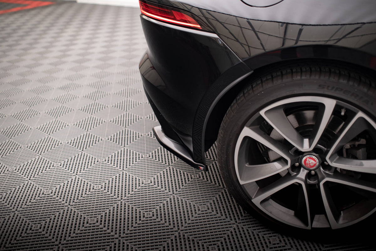 Heck Ansatz Flaps Diffusor passend für Jaguar F-Type X152 Facelift schwarz Hochglanz – Ansicht 3