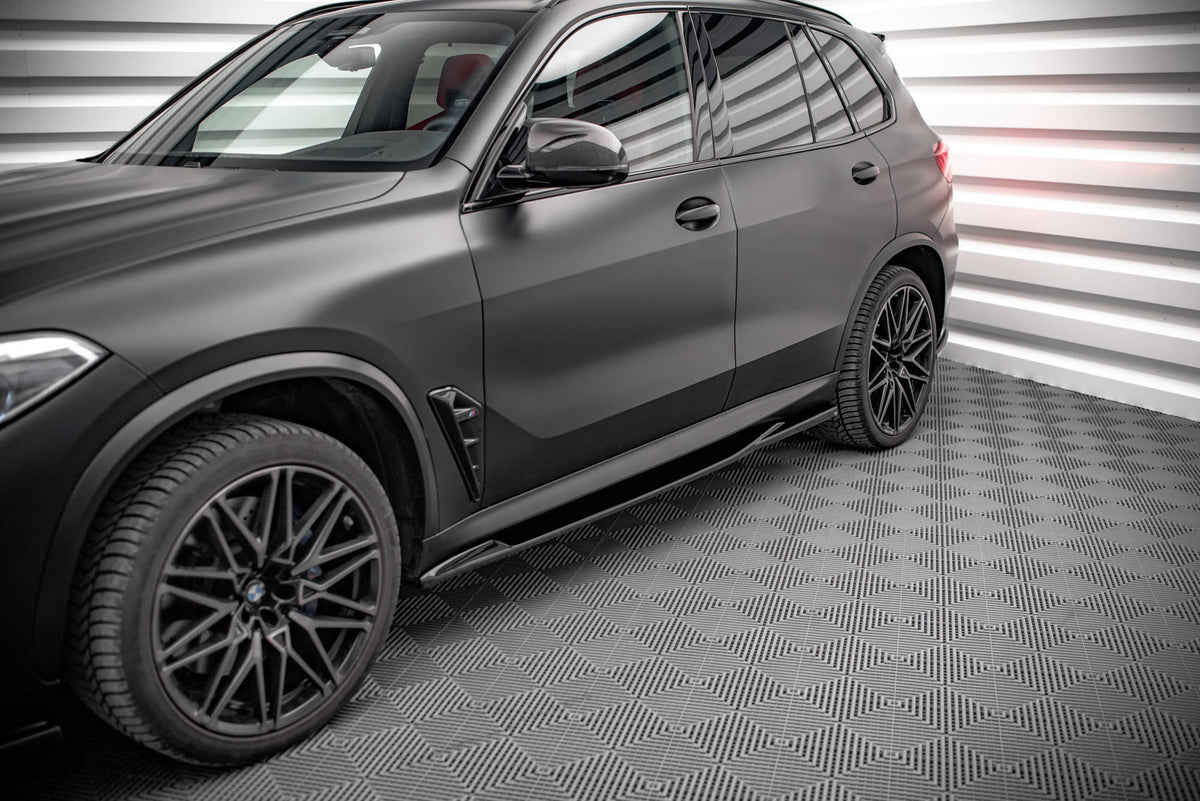 Street+ Seitenschweller Leisten passend für BMW X5M F95 / F95 Facelift schwarz Hochglanz – Ansicht 3