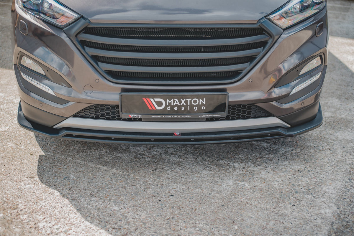 Street+ Spoilerlippe Front Ansatz passend für Hyundai Tucson Mk3 schwarz Hochglanz – Ansicht 5