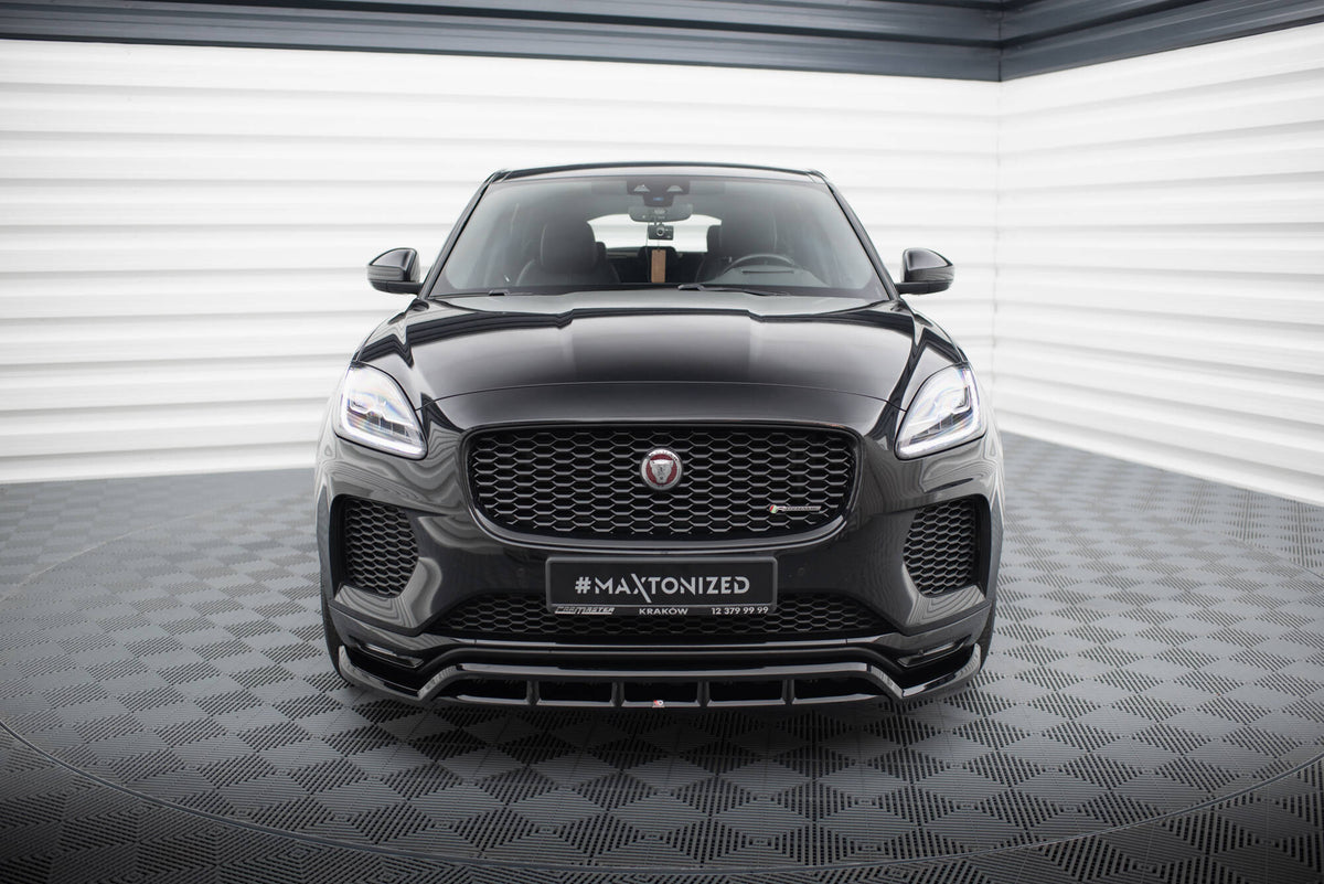 Street+ Spoilerlippe Front Ansatz passend für Jaguar E-Pace R-Dynamic X540 schwarz Hochglanz – Ansicht 1