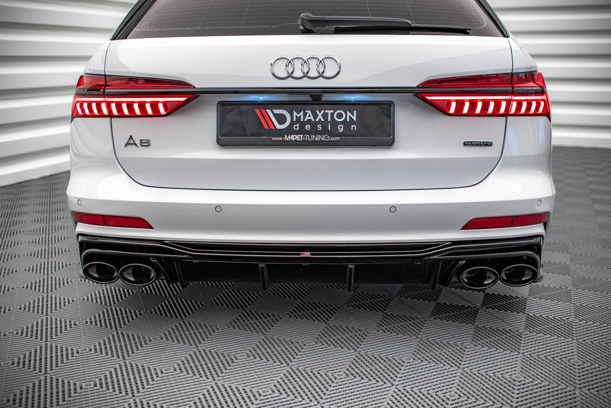 Diffusor Heck Ansatz + Endrohre für Audi A6 S-Line / S6 C8 / C8 Facelift – Ansicht 5