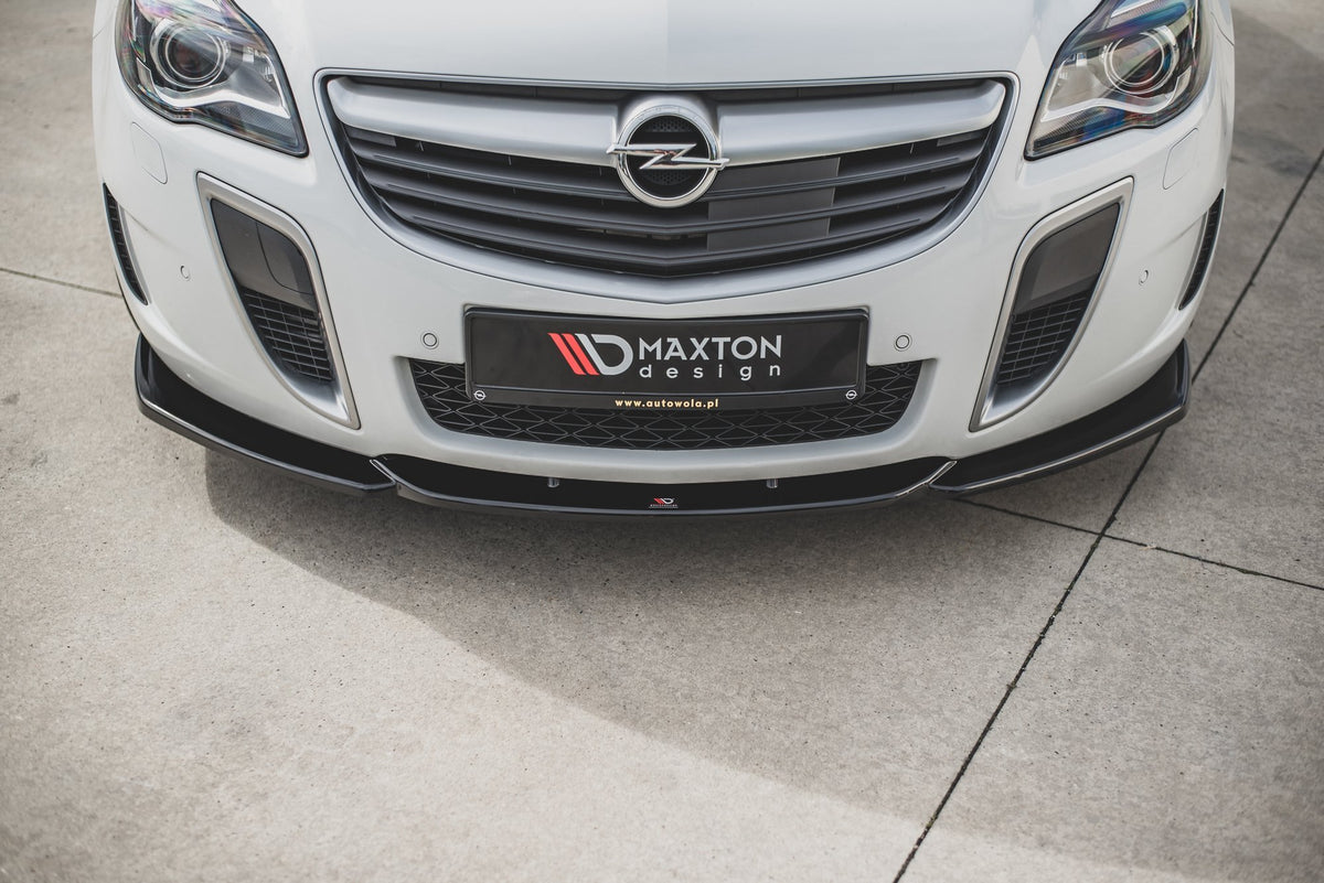 Street+ Spoilerlippe Front Ansatz V.2 passend für Opel Insignia Mk. 1 OPC Facelift schwarz Hochglanz – Ansicht 4