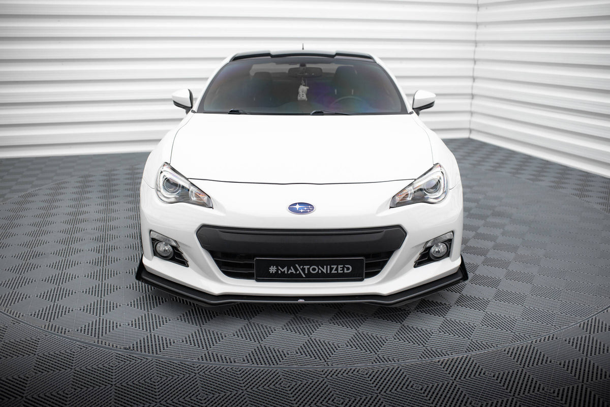Street Pro Street+ Spoilerlippe Front Ansatz passend für + Flaps passend für V.1 + Flaps Subaru BRZ Mk1  schwarz Hochglanz – Ansicht 1