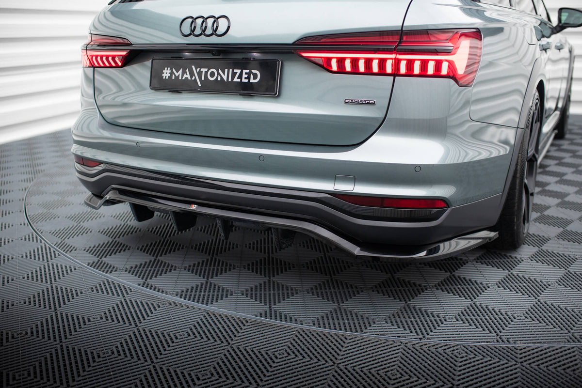 Street+ Mittlerer Diffusor RACE passend für Audi A6 Allroad C8 schwarz Hochglanz – Ansicht 6