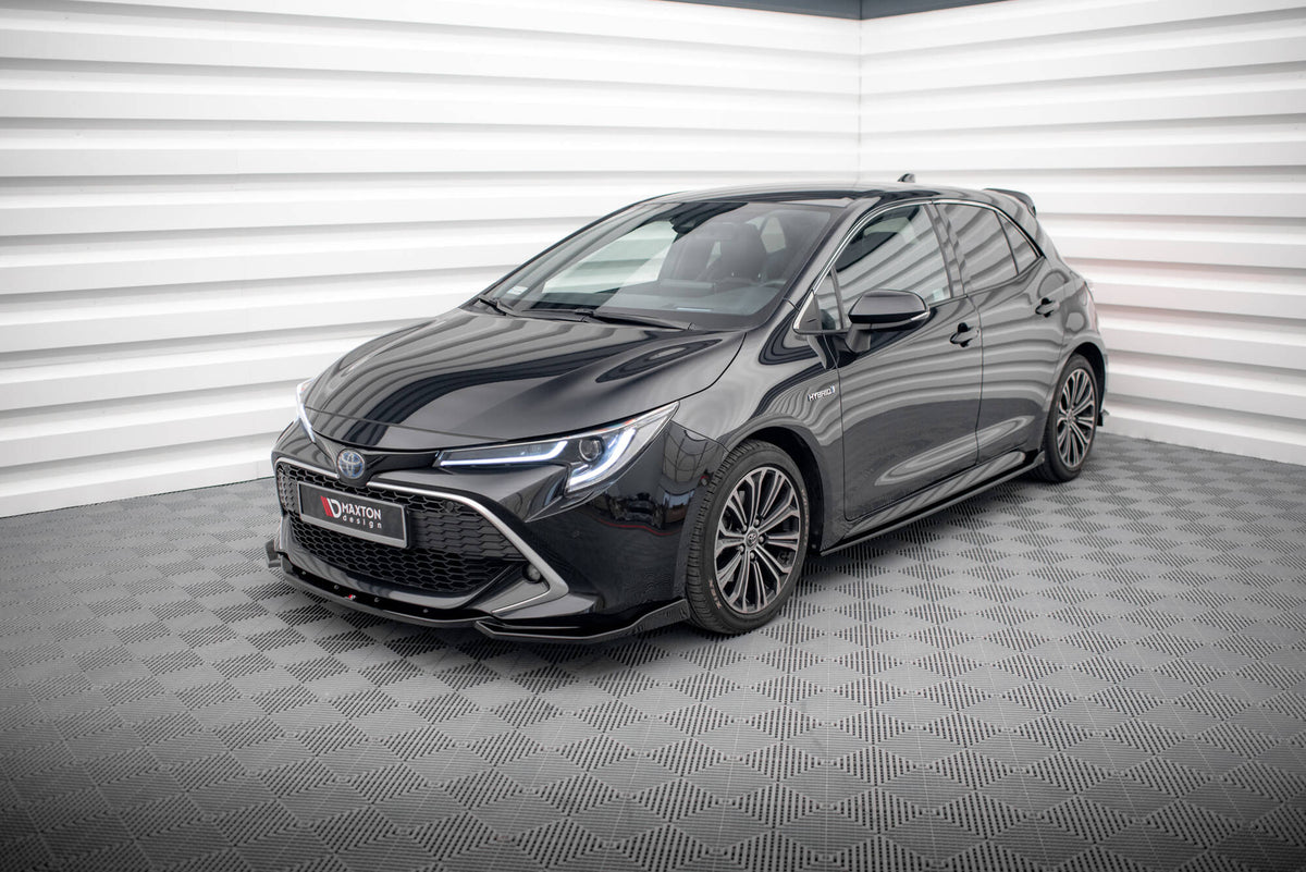 Street+ Seitenschweller Leisten passend für Toyota Corolla XII Hatchback schwarz Hochglanz – Ansicht 1