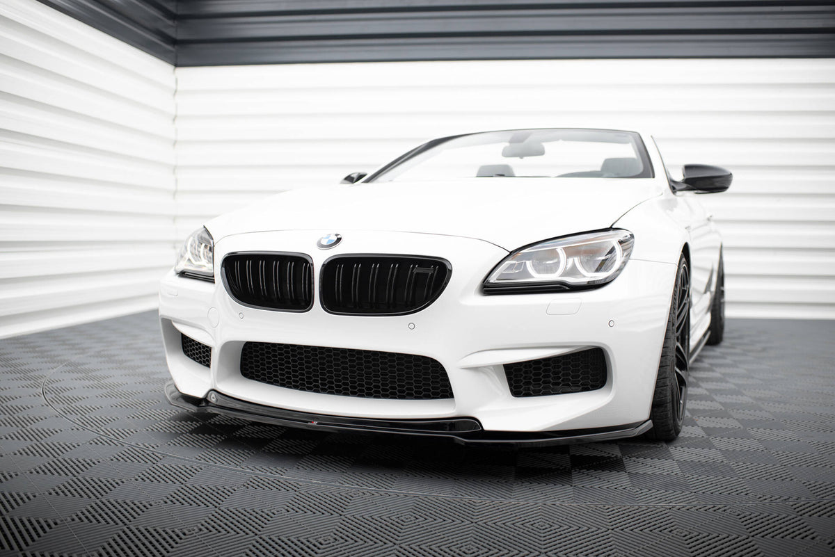 Street+ Spoilerlippe Front Ansatz V.2 passend für BMW M6 Gran Coupe / Coupe / Cabriolet F06 / F13 / F12 schwarz Hochglanz – Ansicht 4
