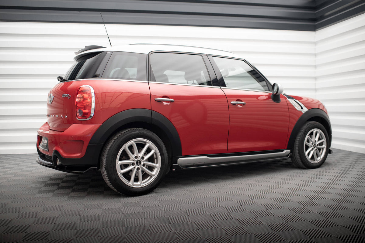Street+ Seitenschweller Leisten passend für Mini Cooper Countryman R60 Facelift schwarz Hochglanz – Ansicht 1