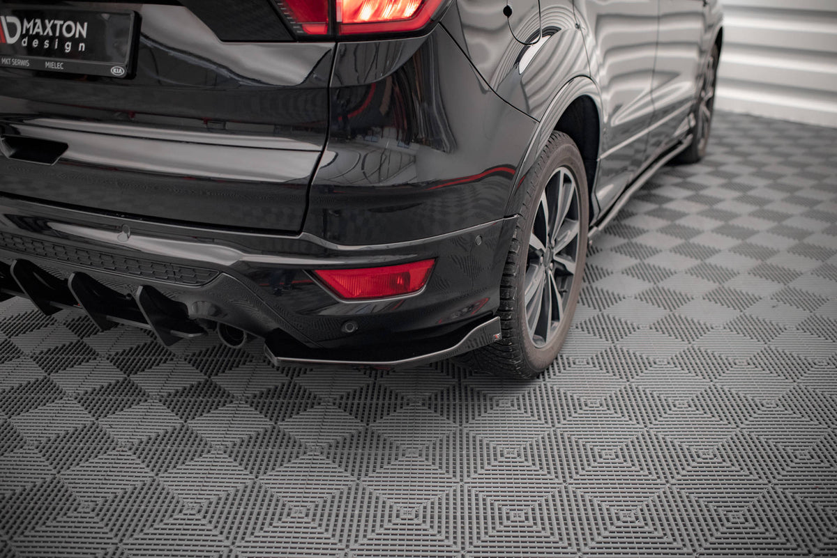 Heck Ansatz Flaps Diffusor passend für Ford Escape ST-Line Mk3 schwarz Hochglanz – Ansicht 3