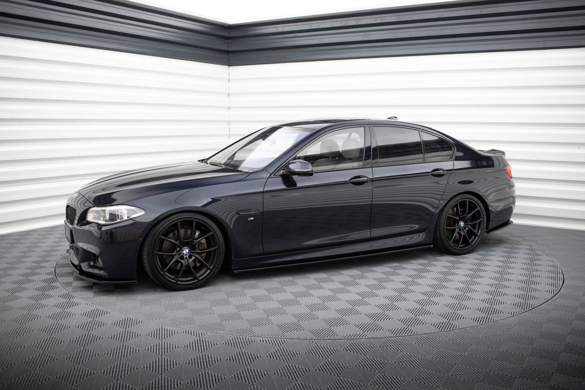 Street+ Seitenschweller Leisten passend für BMW 5er F10/ F11 M-POWER/ M Paket schwarz Hochglanz – Ansicht 4