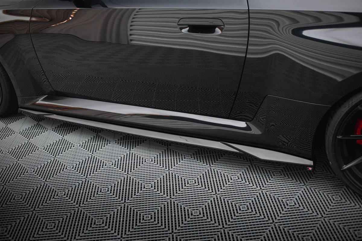 Street+ Seitenschweller Leisten V.2 passend für BMW M2 G87 schwarz Hochglanz – Ansicht 4
