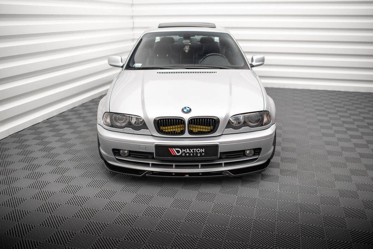 Street+ Spoilerlippe Front Ansatz V.3 passend für BMW 3er Coupe E46 schwarz Hochglanz – Ansicht 1