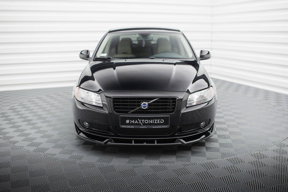 Street+ Spoilerlippe Front Ansatz passend für Volvo S80 Mk2 schwarz Hochglanz – Ansicht 1
