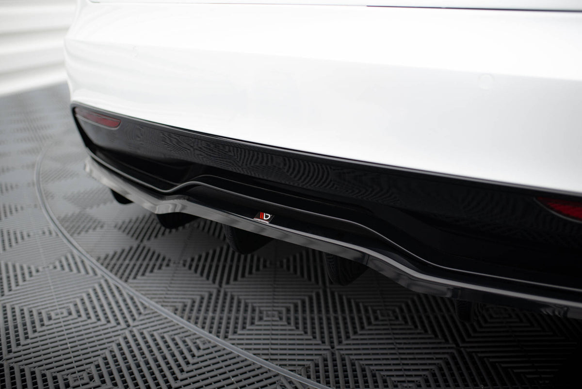 Street+ Mittlerer Diffusor RACE V.2 passend für Tesla Model S Plaid Mk1 Facelift schwarz Hochglanz – Ansicht 4