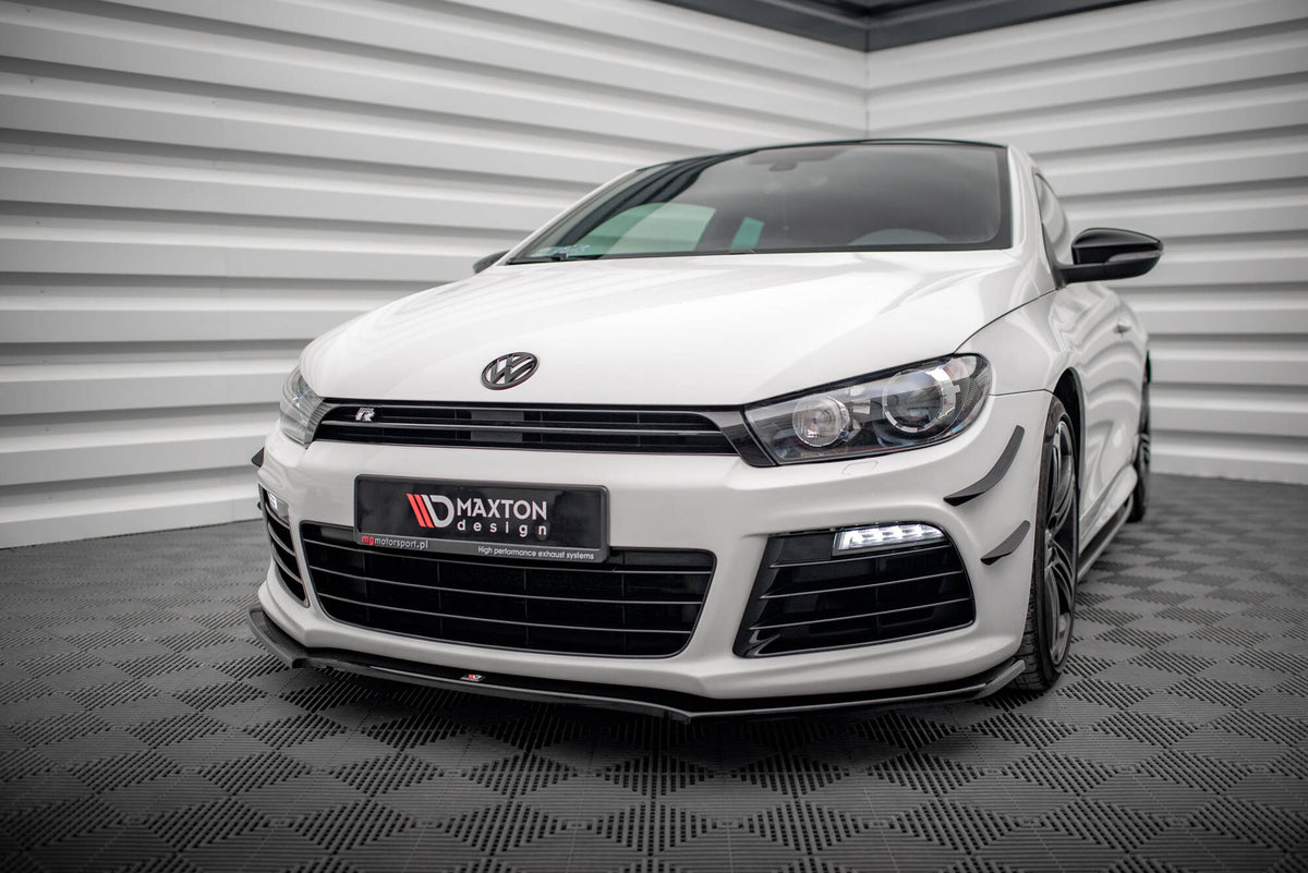 Street+ Spoilerlippe Front Ansatz passend für VW SCIROCCO R ver2 schwarz Hochglanz – Ansicht 3