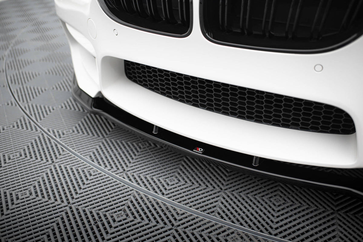 Street+ Spoilerlippe Front Ansatz V.1 passend für BMW M6 Gran Coupe / Coupe / Cabriolet F06 / F13 / F12 schwarz Hochglanz – Ansicht 1