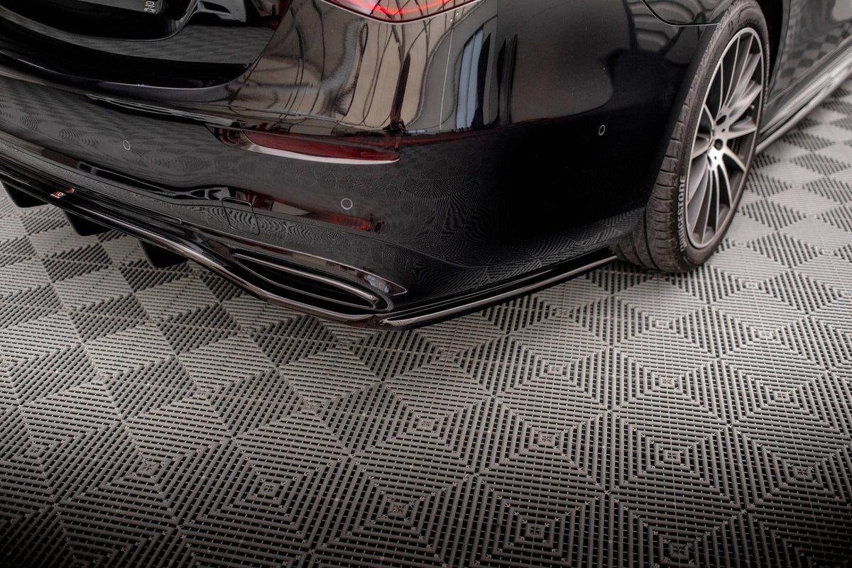 Street+ Mittlerer Diffusor RACE passend für Mercedes-Benz S AMG-Line W223 schwarz Hochglanz – Ansicht 4