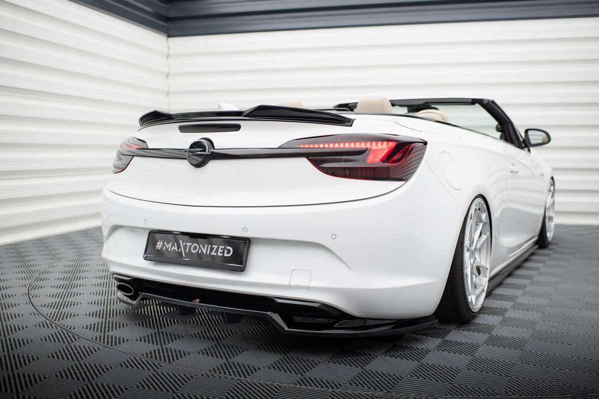 Street+ Mittlerer Diffusor RACE passend für Opel Cascada schwarz Hochglanz – Ansicht 4