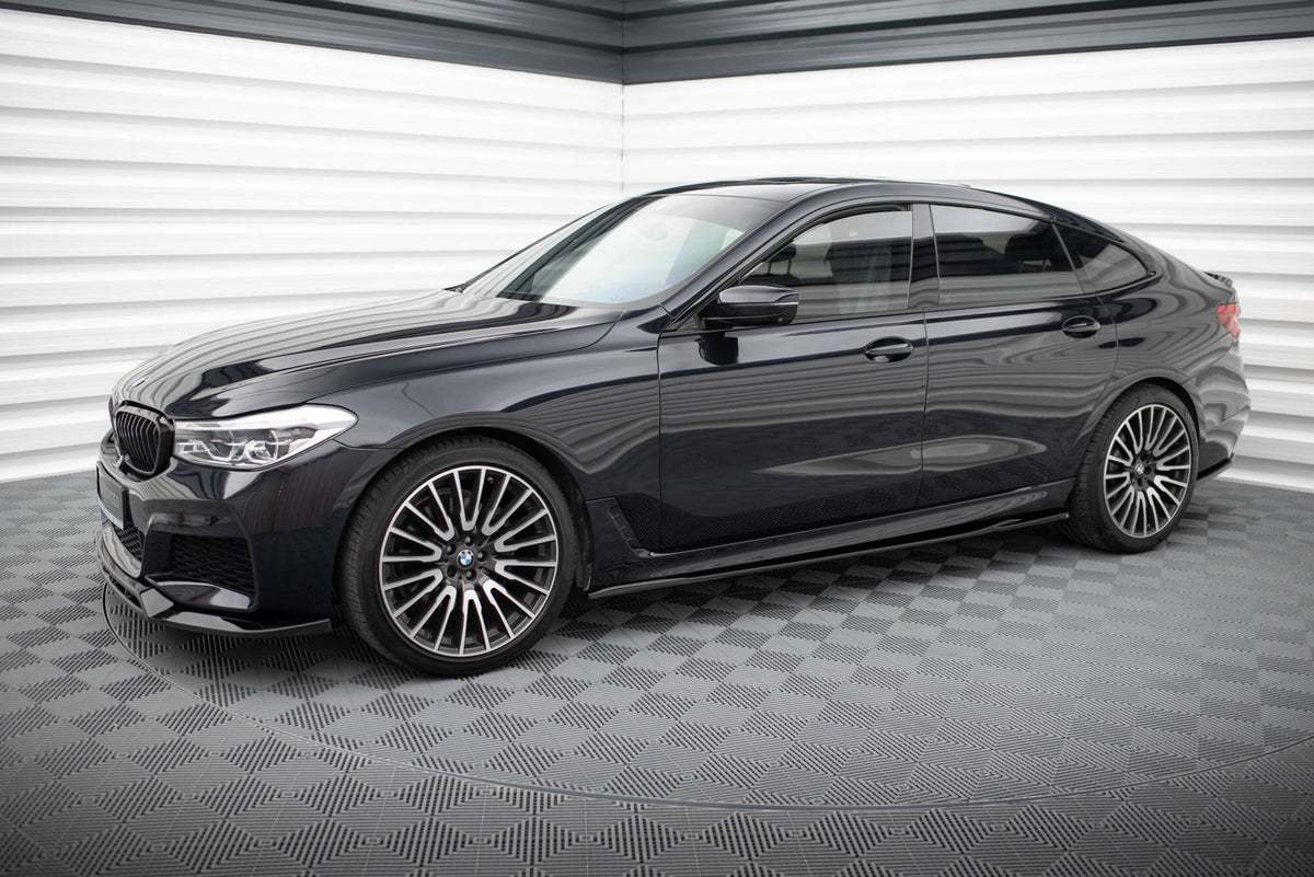 Street+ Seitenschweller Leisten passend für BMW 6er GT G32 M-Paket schwarz Hochglanz – Ansicht 1