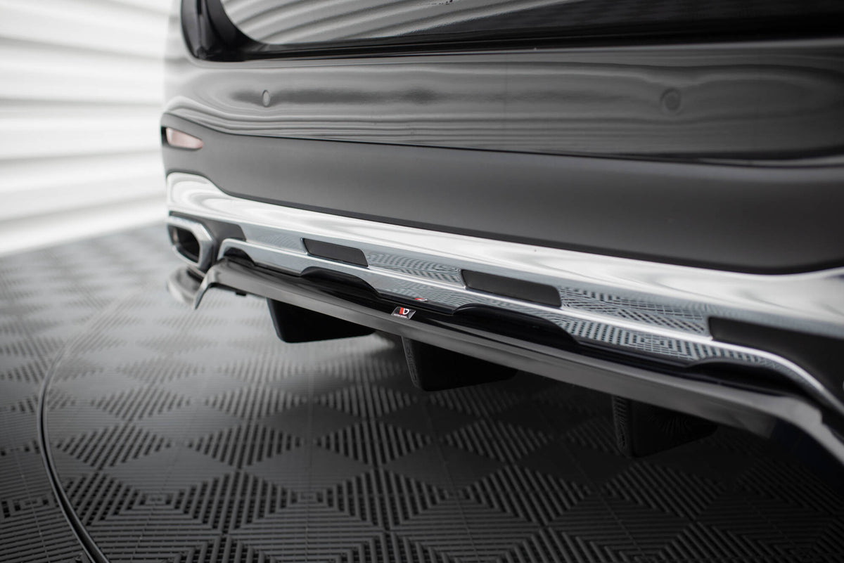 Street+ Mittlerer Diffusor RACE passend für Mercedes-Benz GLC AMG-Line X254 schwarz Hochglanz – Ansicht 1