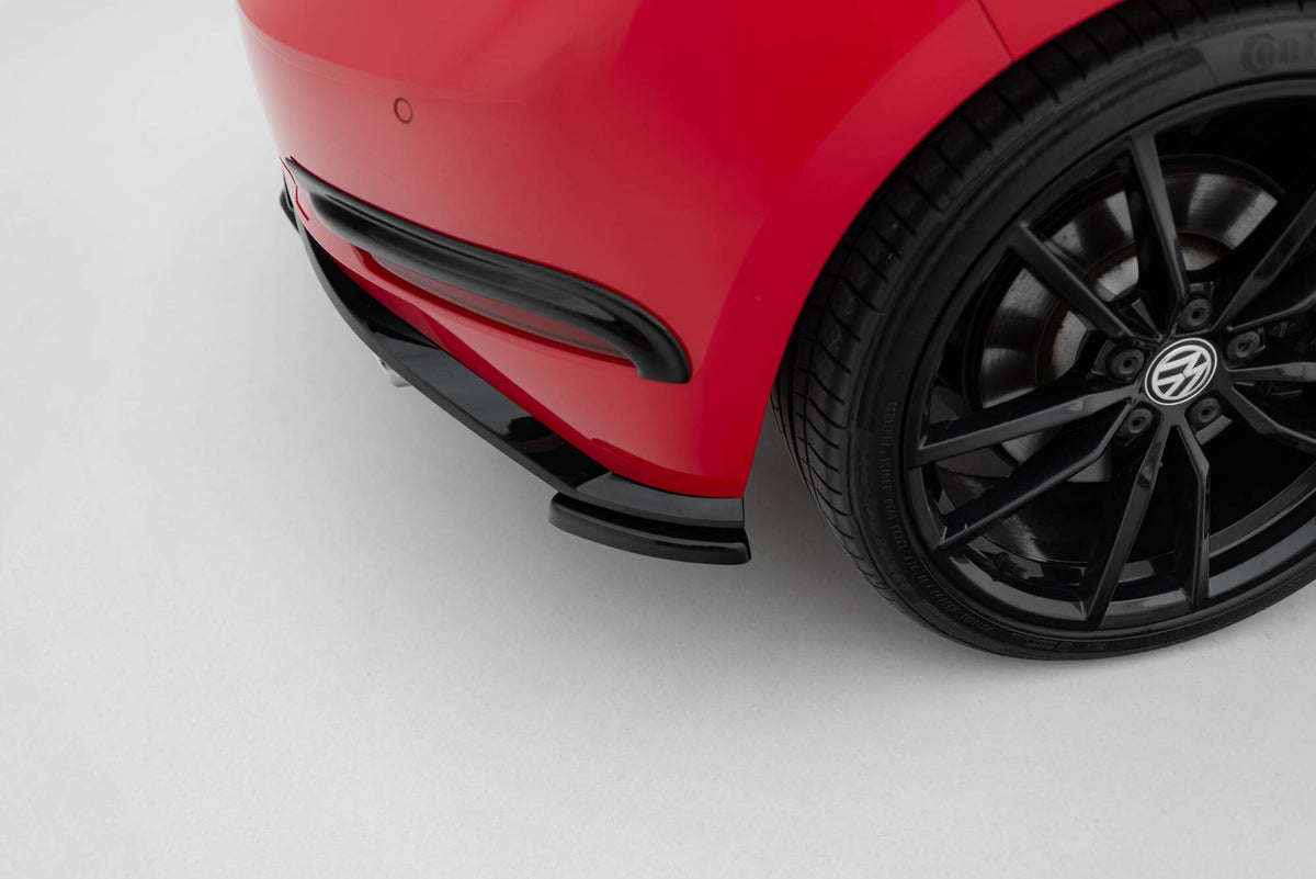Heck Ansatz Flaps Diffusor passend für VW Golf Hatchback R / R-Line Mk7 Facelift – Ansicht 7