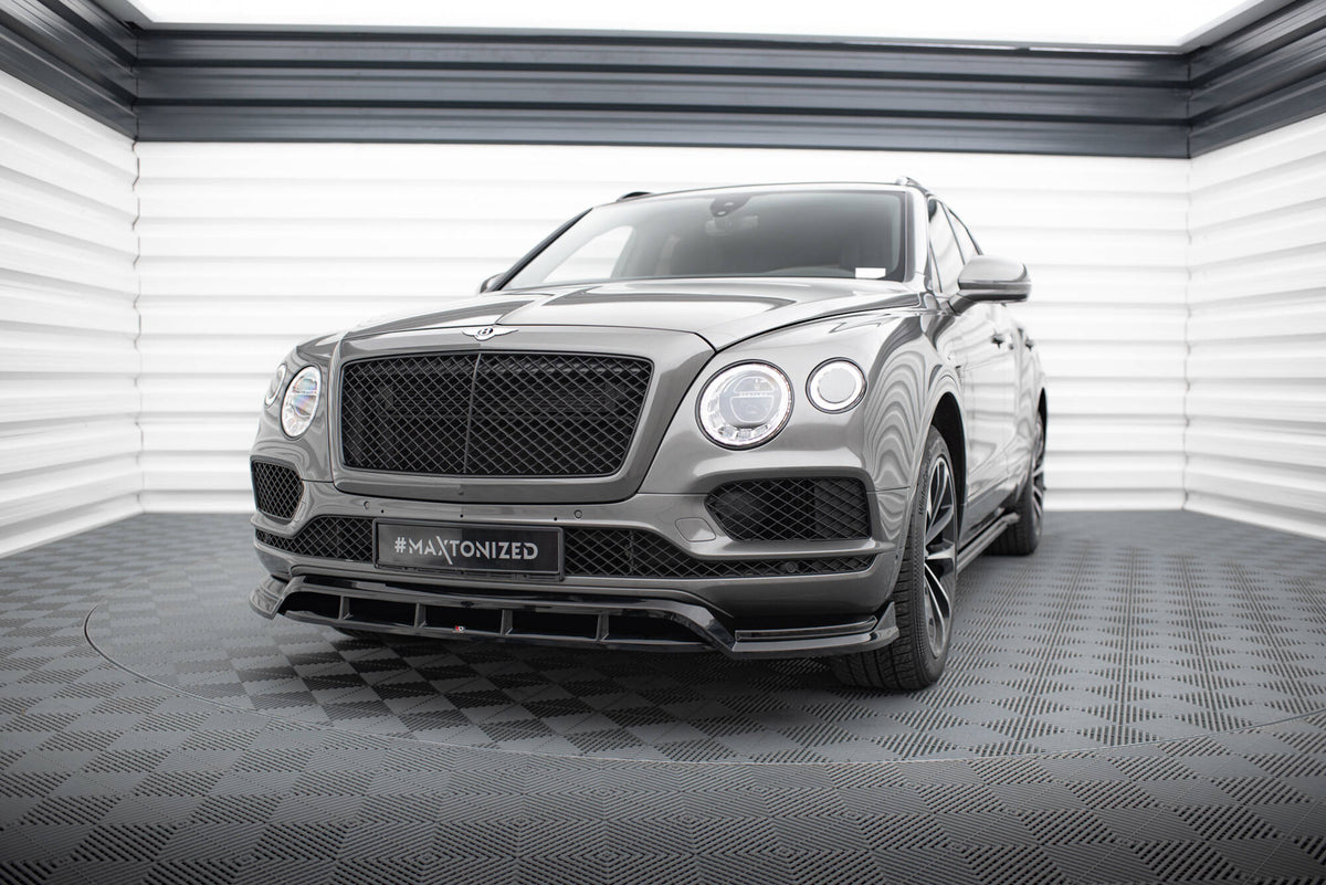 Street+ Spoilerlippe Front Ansatz passend für Bentley Bentayga Mk1  schwarz Hochglanz – Ansicht 3