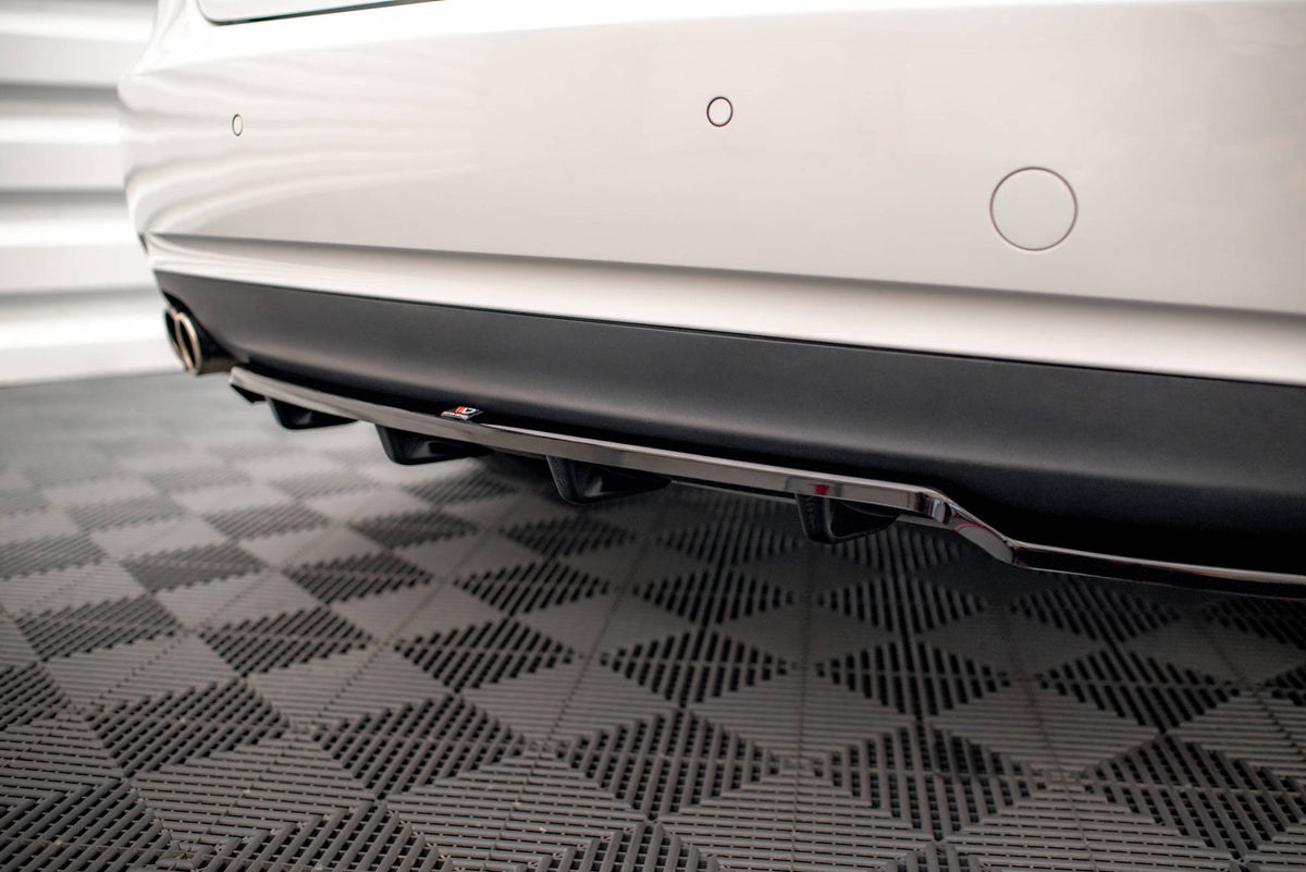 Street+ Mittlerer Diffusor RACE passend für Audi A5 Coupe 8T Facelift schwarz Hochglanz – Ansicht 5