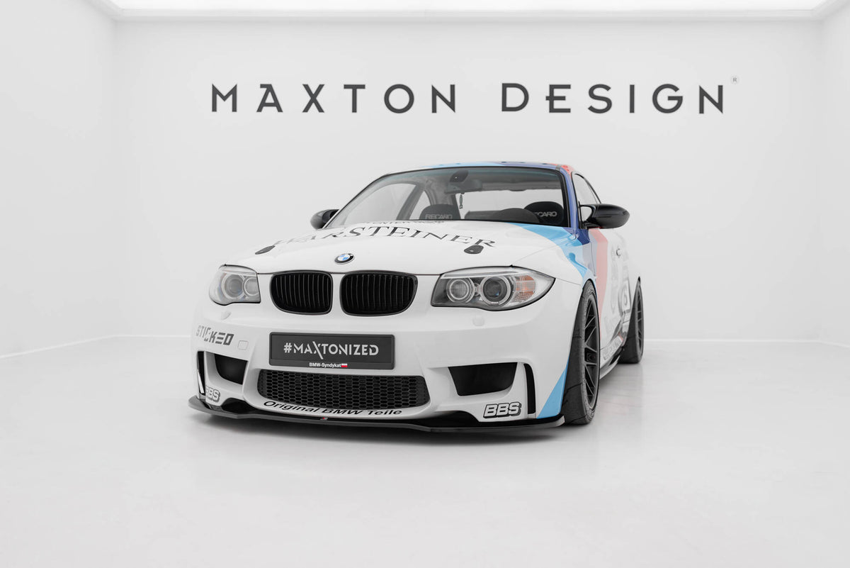 Street+ Spoilerlippe Front Ansatz passend für BMW 1er M Coupe E82 schwarz Hochglanz – Ansicht 3