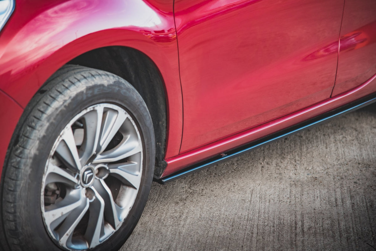 Street+ Seitenschweller Leisten passend für Citroen DS4 schwarz Hochglanz – Ansicht 3
