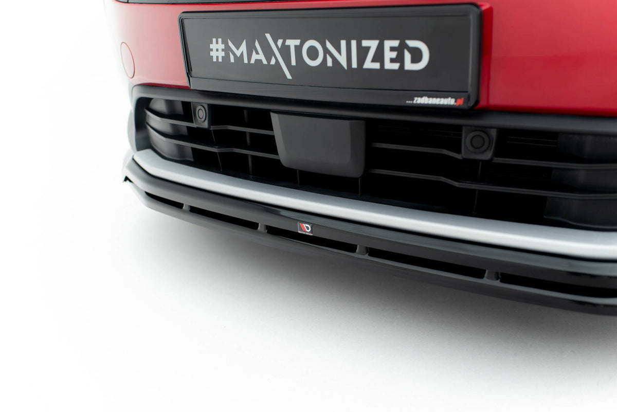 Street+ Spoilerlippe Front Ansatz passend für Ford Tourneo Courier Mk2 schwarz Hochglanz – Ansicht 4