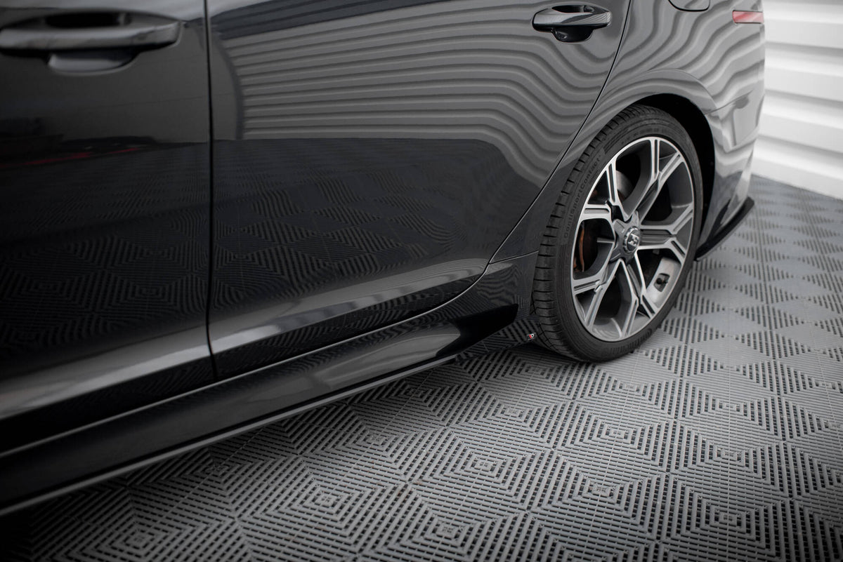 Seitenschweller Flaps passend für Kia Stinger GT / GT-Line / Standard Mk1 schwarz Hochglanz – Ansicht 3