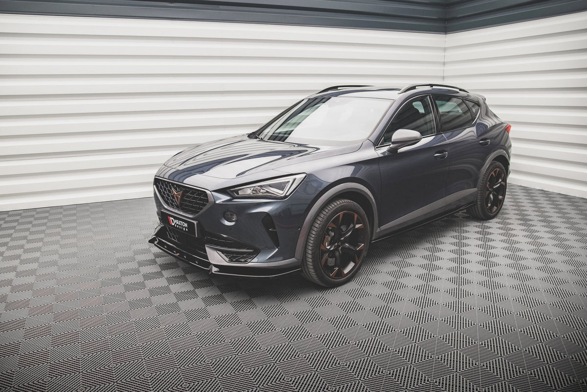 Street+ Spoilerlippe Front Ansatz V.2 passend für Cupra Formentor schwarz Hochglanz – Ansicht 3