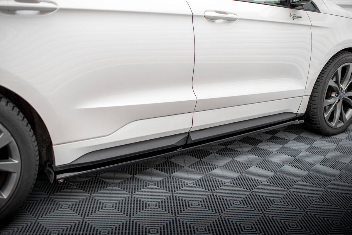 Street+ Seitenschweller Leisten passend für Ford Edge Sport Mk2 schwarz Hochglanz – Ansicht 1