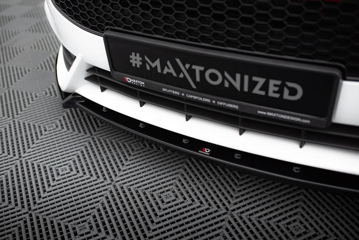 Street+ Spoilerlippe Front Ansatz V.4 passend für Ford Fiesta ST Mk7 Facelift schwarz Hochglanz – Ansicht 4