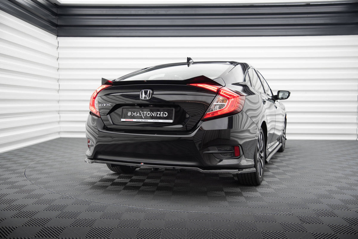 Heckspoiler Lippe Honda Civic Limousine Mk10 / Mk10 Facelift schwarz Hochglanz – Ansicht 4