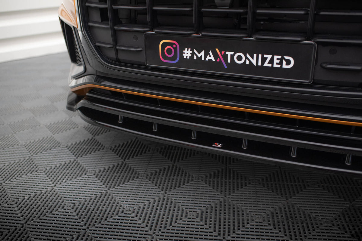 Street+ Spoilerlippe Front Ansatz passend für V.1 Audi Q8 S-line / SQ8 Mk1 schwarz Hochglanz – Ansicht 4