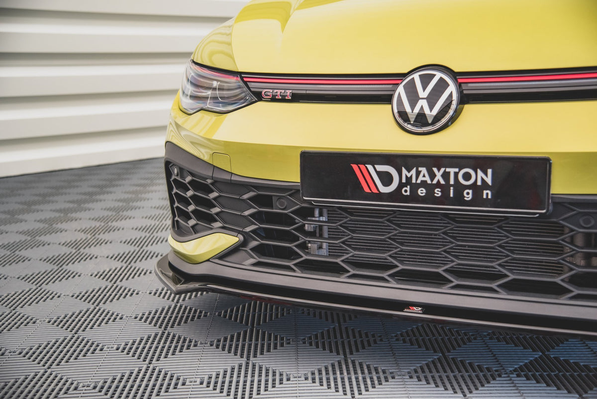 Street+ Spoilerlippe Front Ansatz V.3 passend für VW Golf GTI Clubsport Mk8 schwarz Hochglanz – Ansicht 4