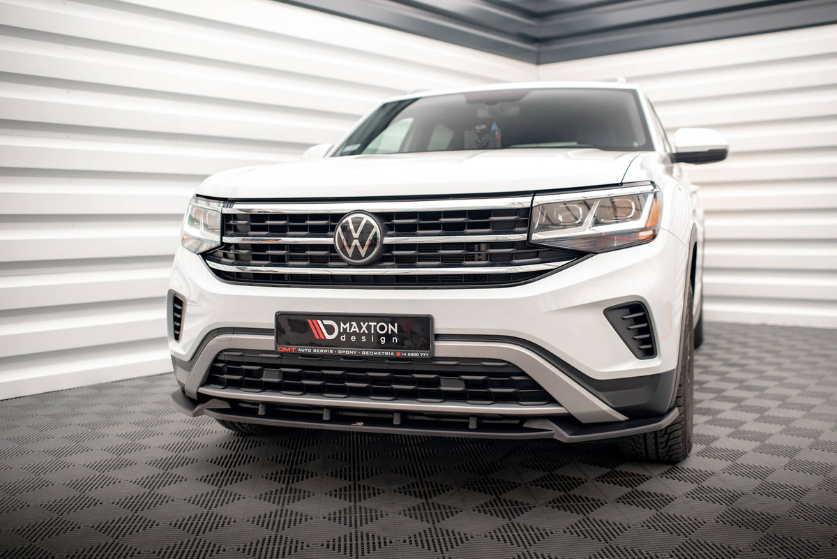 Street+ Spoilerlippe Front Ansatz V.1 passend für VW Atlas Cross Sport schwarz Hochglanz – Ansicht 4