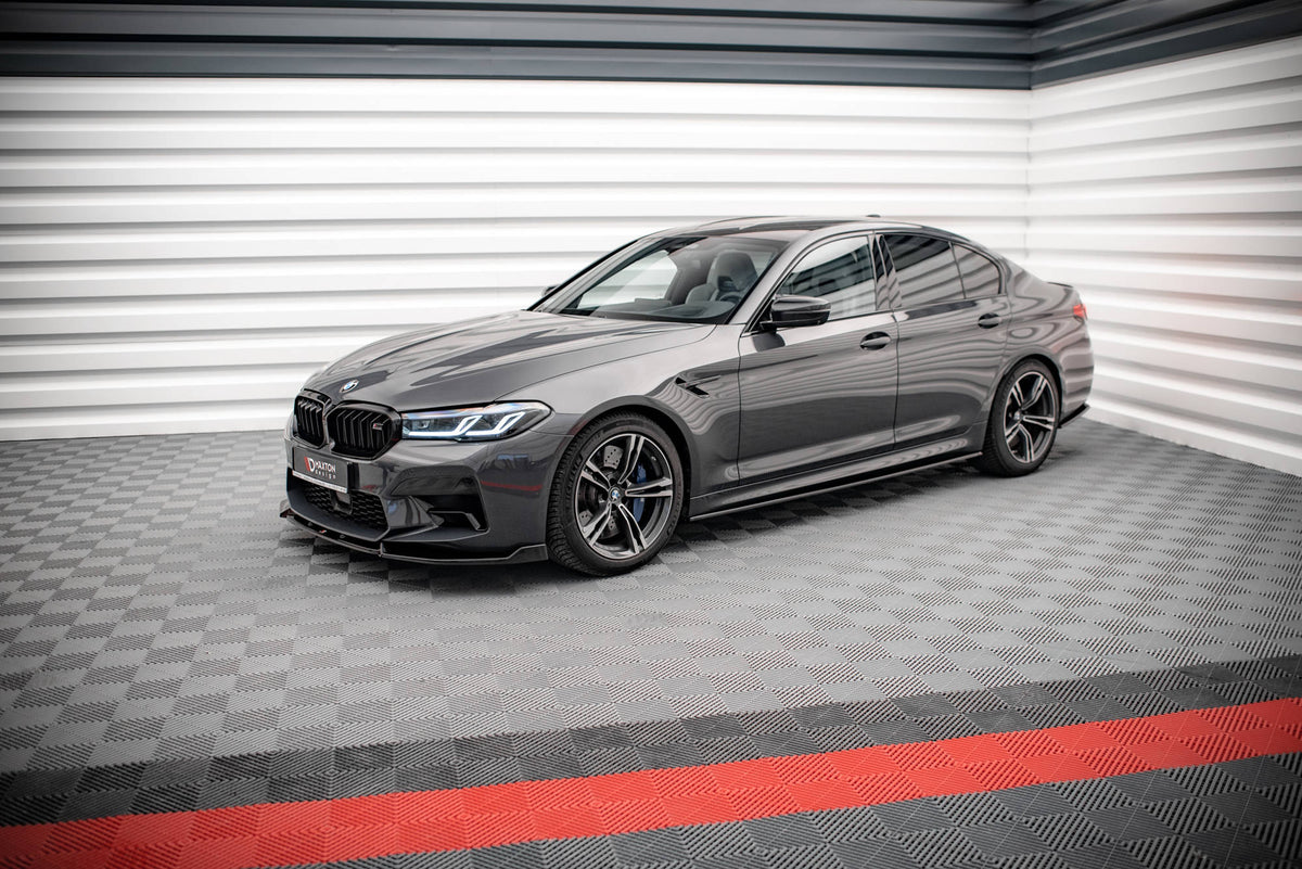 Street+ Seitenschweller Leisten passend für V.1 passend für BMW M5 F90 Facelift schwarz Hochglanz – Ansicht 4