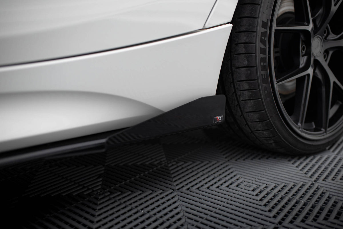 Seitenschweller Flaps passend für BMW 1er F20 M135i / M140i / M-Paket schwarz Hochglanz – Ansicht 5