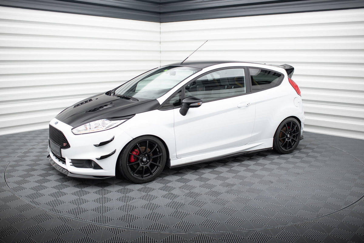 Street+ Seitenschweller Leisten passend für V.4 Ford Fiesta ST / ST-Line Mk7 schwarz Hochglanz – Ansicht 1