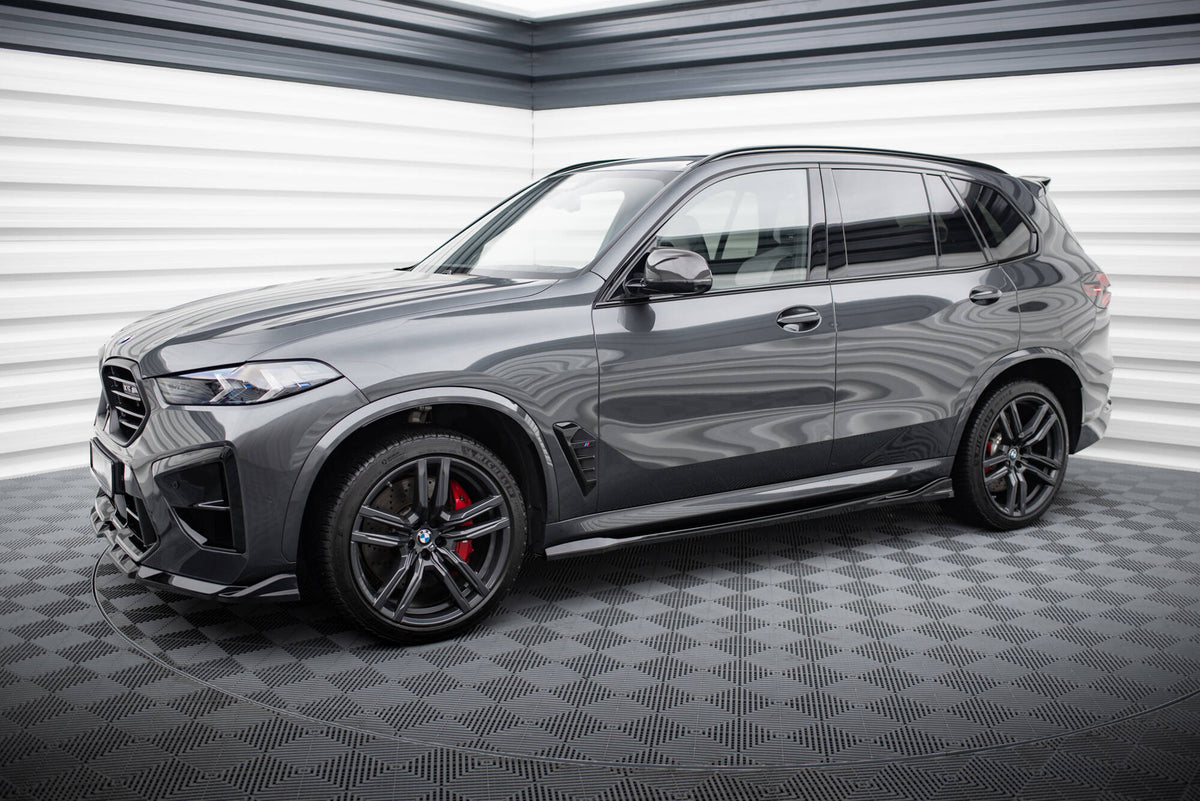 Street+ Seitenschweller Leisten passend für BMW X5 M F95 / F95 Facelift  schwarz Hochglanz – Ansicht 1